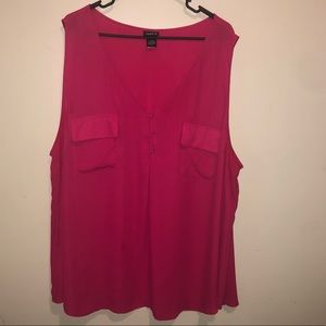 Sleeveless Top with Pockets
